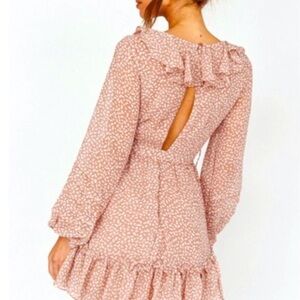 Selfie Leslie - size L Marcheline balloon sleeve dress NWT